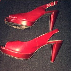 Red Sexy Slingbacks